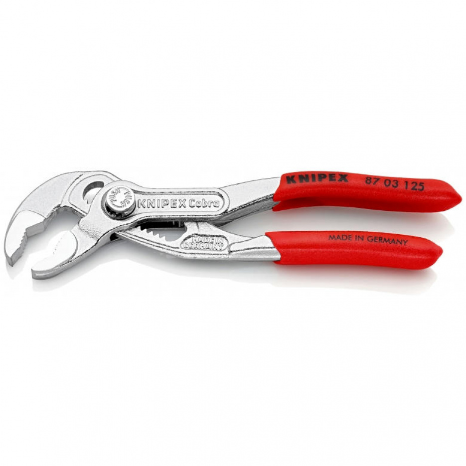 Захват переставной 125 мм, Cobra®, быстрозажимной механизм KNIPEX KN-8703125