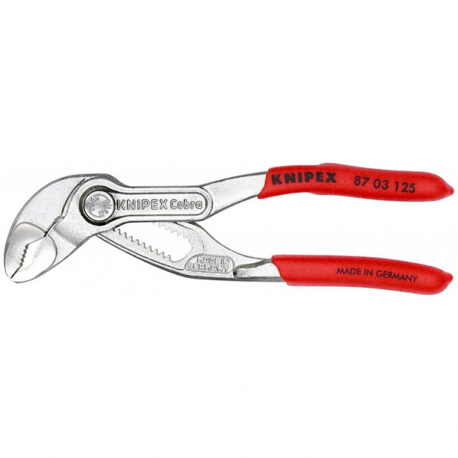 Захват переставной 125 мм, Cobra®, быстрозажимной механизм KNIPEX KN-8703125